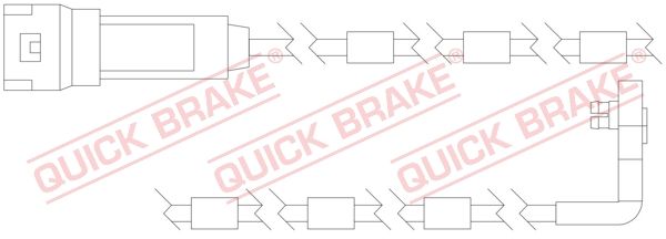 QUICK BRAKE Сигнализатор, износ тормозных колодок WS 0128 A